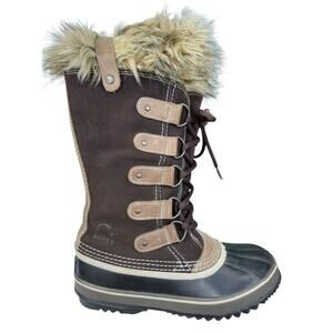 Sorel Women’s Joan Of Arctic Brown Suede Winter Boot Size US 7